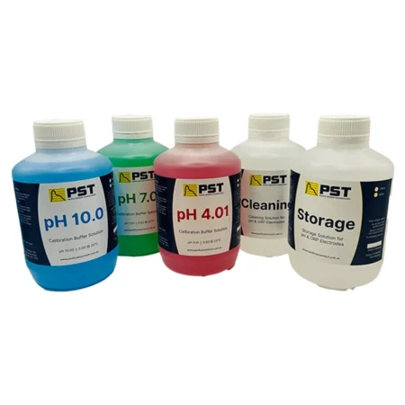 pH starter calibration and maintenance solution kit in 250ml bottles.